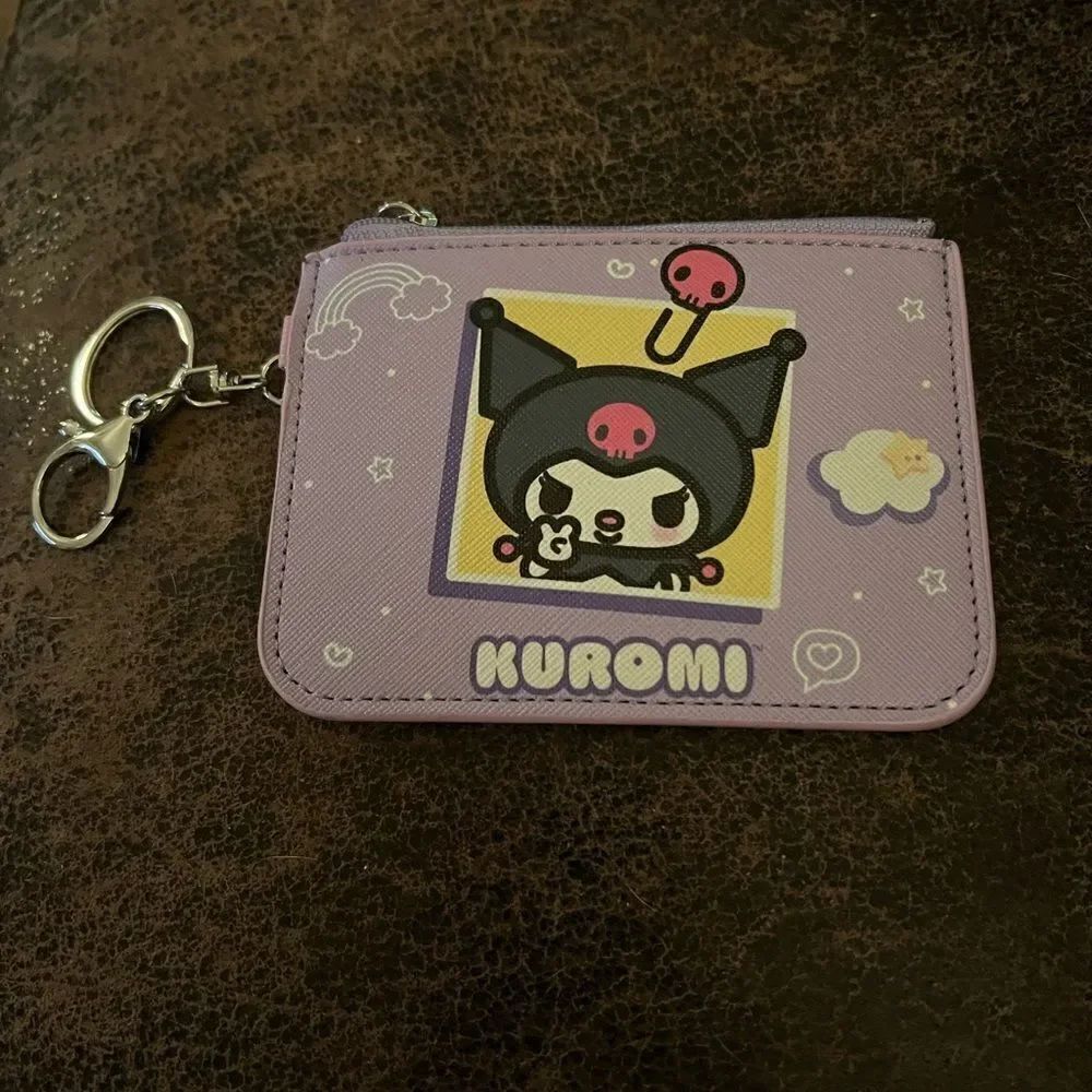 Kuromi ID Holder/Key Ring Zip Wallet